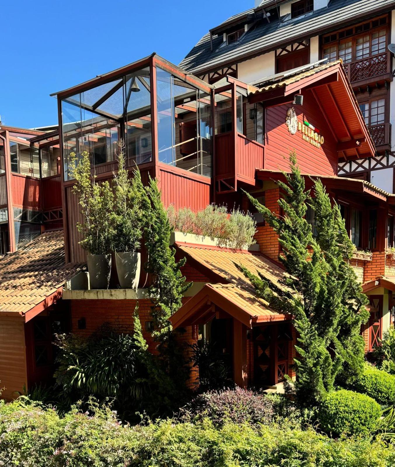 Bellagio Mini Resort - No Coracao De Gramado Bagian luar foto